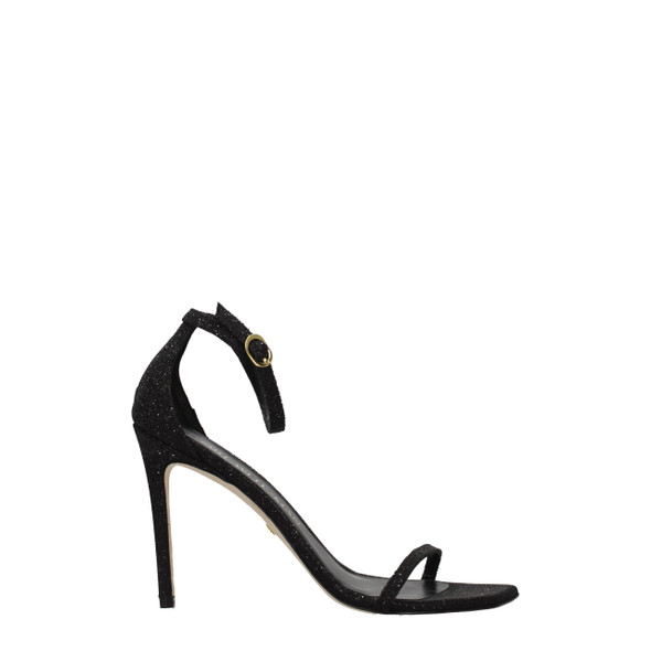 Stuart Weitzman Black Crystals Stiletto Heels Sandals Stuart Weitzman Black Crystals Stiletto Heels Sandals