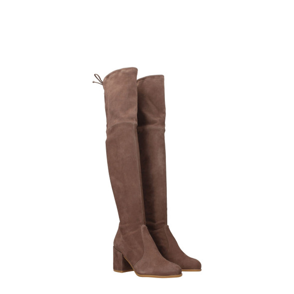 Stuart Weitzman Beige Leather Over The Knee Stuart Weitzman Beige Leather Over The Knee