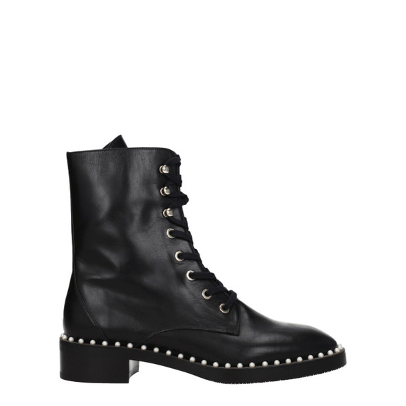 Stuart Weitzman Black Leather Ankle Boots ST8547258106121BT Stuart Weitzman Black Leather Ankle Boots ST8547258106121BT