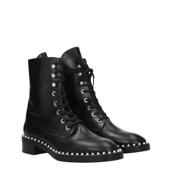 Stuart Weitzman Black Leather Ankle Boots ST8547258106121BT Stuart Weitzman Black Leather Ankle Boots ST8547258106121BT