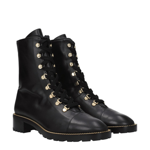 Stuart Weitzman Black Leather Ankle Boots ST8547258007817BT Stuart Weitzman Black Leather Ankle Boots ST8547258007817BT