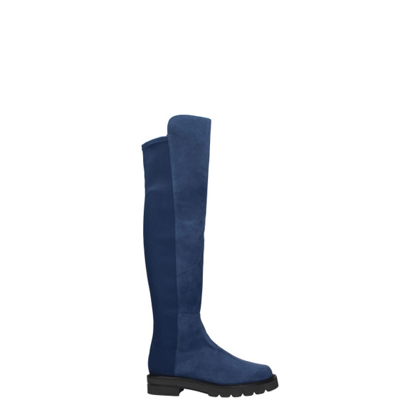 Stuart Weitzman Blue Leather Over The Knee Stuart Weitzman Blue Leather Over The Knee