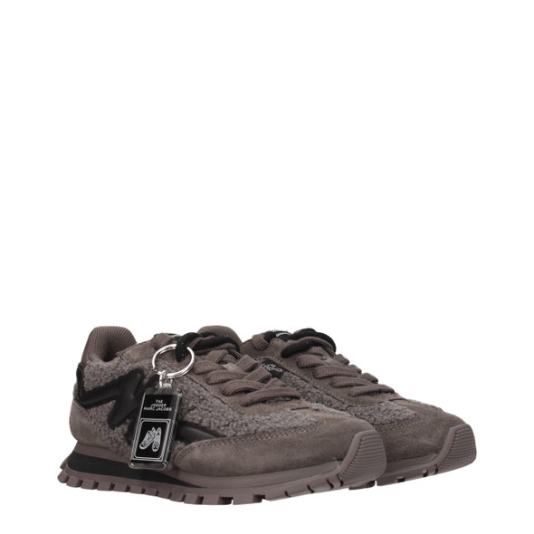 Gray Fur Chunky Sneakers Gray Fur Chunky Sneakers