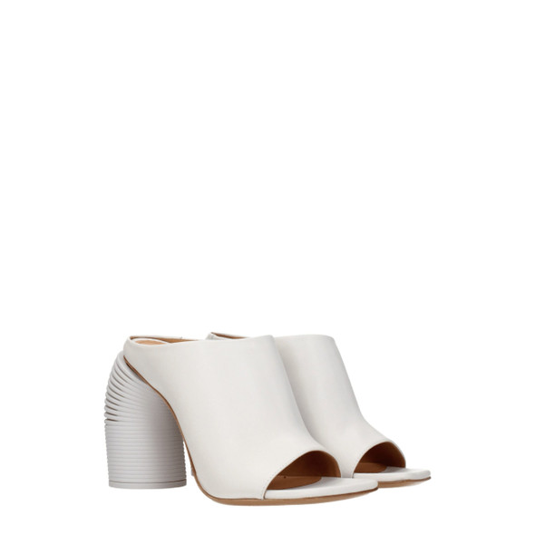 Off-White White Leather Platforms Off-White White Leather Platforms