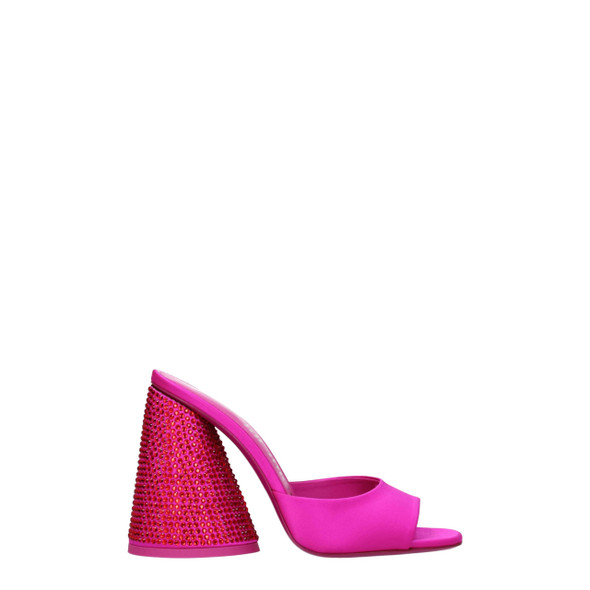 The Attico Pink Satin Platforms The Attico Pink Satin Platforms