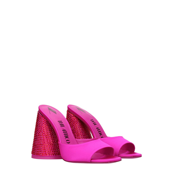 The Attico Pink Satin Platforms The Attico Pink Satin Platforms