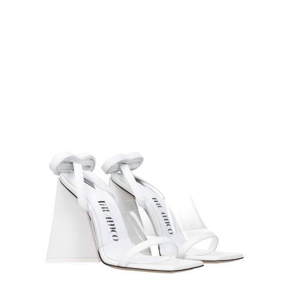 The Attico White Leather Stiletto Heels Sandals TH8547287466249BT The Attico White Leather Stiletto Heels Sandals TH8547287466249BT