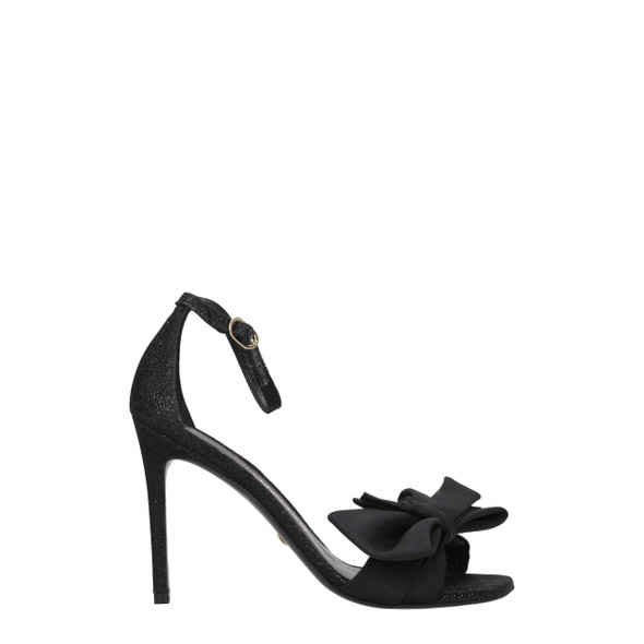 Stuart Weitzman Black Satin Stiletto Heels Sandals Stuart Weitzman Black Satin Stiletto Heels Sandals