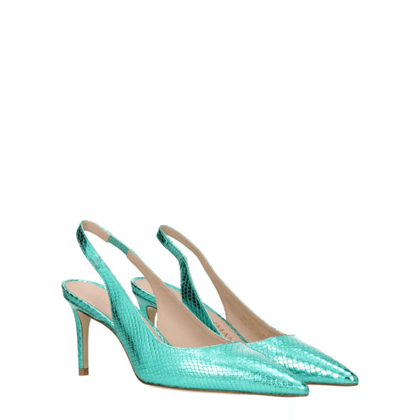 Stuart Weitzman Green Leather High Heel Pumps Stuart Weitzman Green Leather High Heel Pumps