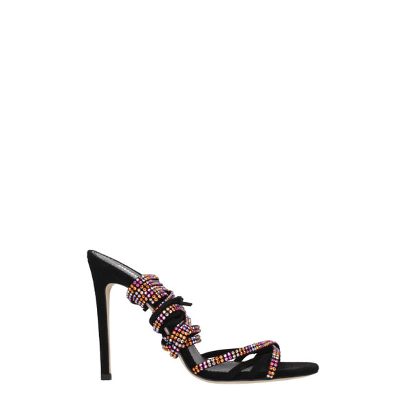 Paris Texas Black Leather Stiletto Heels Sandals Paris Texas Black Leather Stiletto Heels Sandals