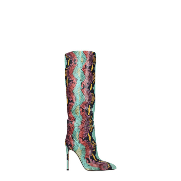 Multicolor Leather High Heel Boots Multicolor Leather High Heel Boots