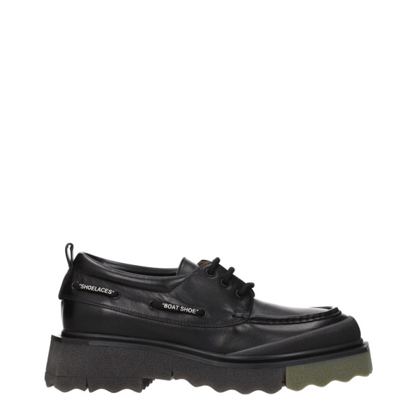 Black Leather Slip-On Loafers OF8547312009481BT Black Leather Slip-On Loafers OF8547312009481BT