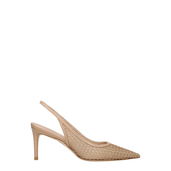 Beige Leather High Heel Pumps Beige Leather High Heel Pumps
