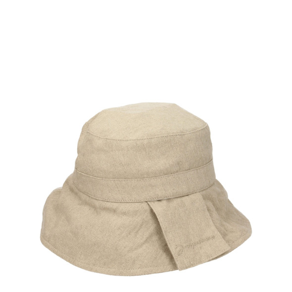 Jacquemus Beige Linen Bucket Hats Jacquemus Beige Linen Bucket Hats