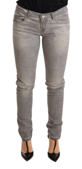 Light Gray Washed Cotton Slim Fit Denim Women Trouser Jeans Light Gray Washed Cotton Slim Fit Denim Women Trouser Jeans
