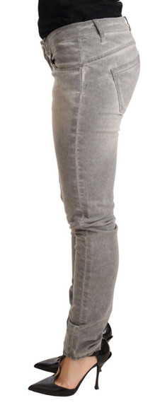 Light Gray Washed Cotton Slim Fit Denim Women Trouser Jeans Light Gray Washed Cotton Slim Fit Denim Women Trouser Jeans