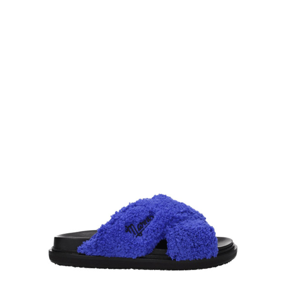 Marni Purple Fabric Slippers Sandals Marni Purple Fabric Slippers Sandals