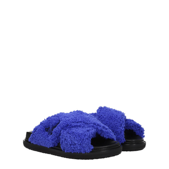 Marni Purple Fabric Slippers Sandals Marni Purple Fabric Slippers Sandals