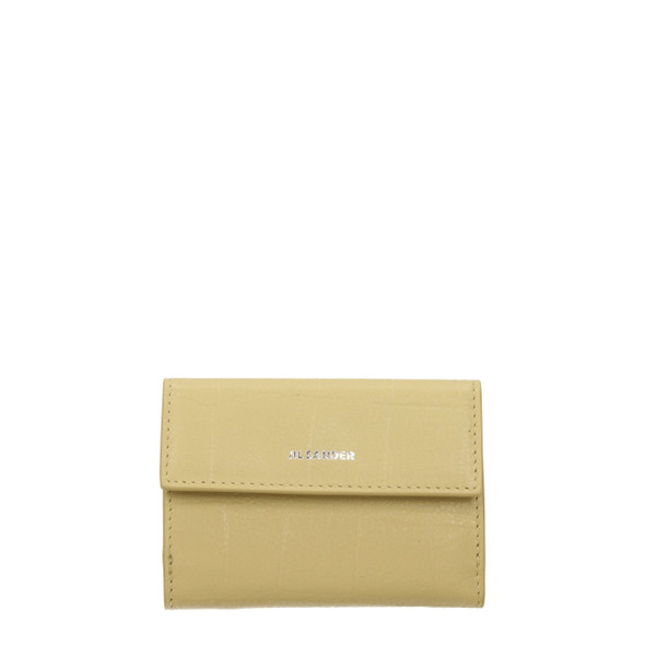 Jil Sander Yellow Leather Wallets Jil Sander Yellow Leather Wallets