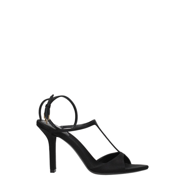 Givenchy Black Satin Stiletto Heels Sandals Givenchy Black Satin Stiletto Heels Sandals