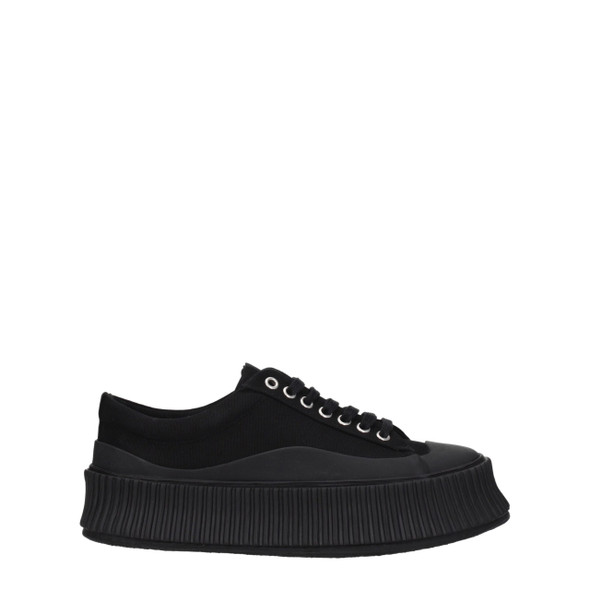 Jil Sander Black Fabric Chunky Sneakers Jil Sander Black Fabric Chunky Sneakers