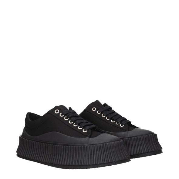 Jil Sander Black Fabric Chunky Sneakers Jil Sander Black Fabric Chunky Sneakers