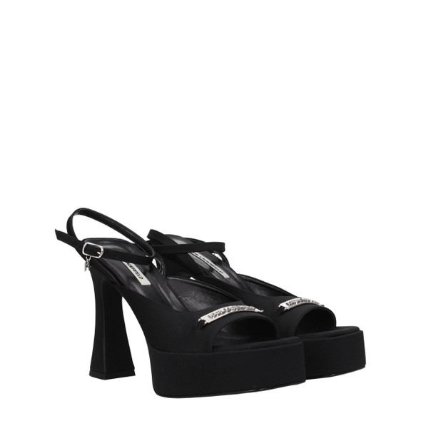 Black Fabric Platforms KA8547360506121BT Black Fabric Platforms KA8547360506121BT