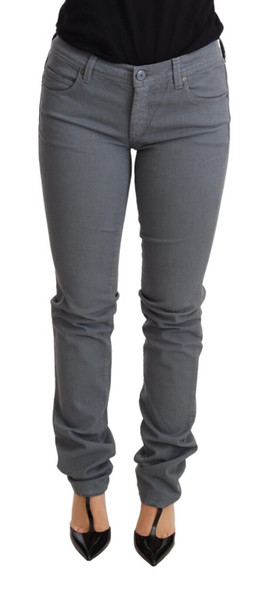 Gray Low Waist Skinny Slim Trouser Cotton Jeans Gray Low Waist Skinny Slim Trouser Cotton Jeans