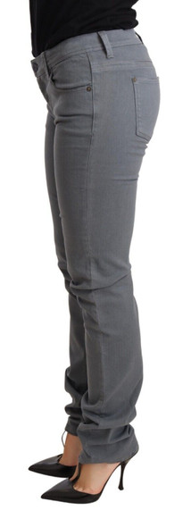 Gray Low Waist Skinny Slim Trouser Cotton Jeans Gray Low Waist Skinny Slim Trouser Cotton Jeans