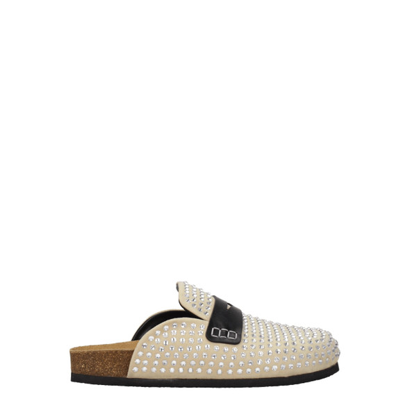 Jw Anderson Beige Leather Slippers Sandals Jw Anderson Beige Leather Slippers Sandals