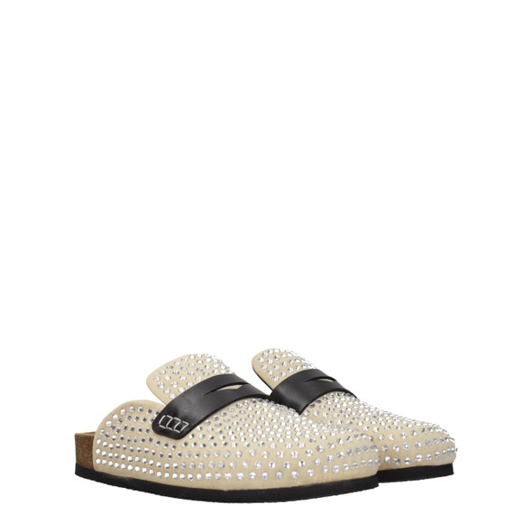 Jw Anderson Beige Leather Slippers Sandals Jw Anderson Beige Leather Slippers Sandals