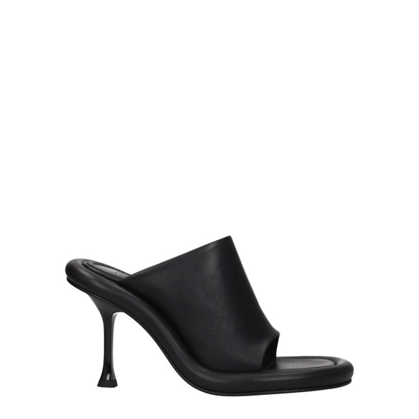 Black Leather Stiletto Heels Sandals JW8547362898185BT Black Leather Stiletto Heels Sandals JW8547362898185BT
