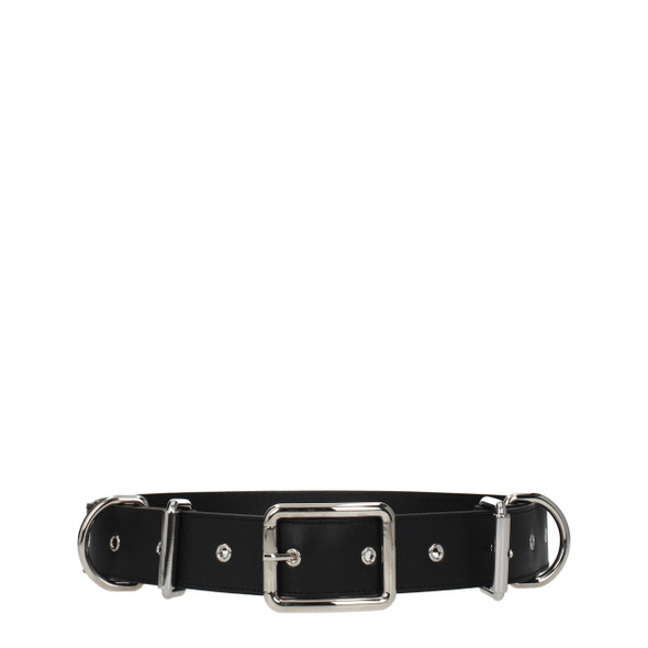 Moschino Black Leather Belts Moschino Black Leather Belts