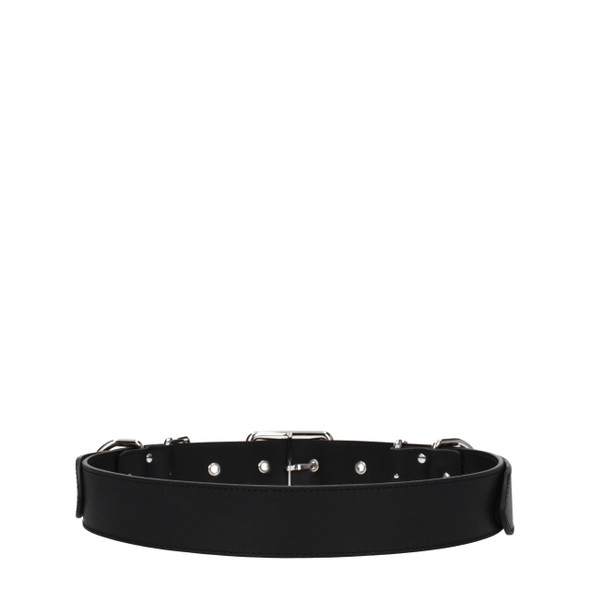 Moschino Black Leather Belts Moschino Black Leather Belts
