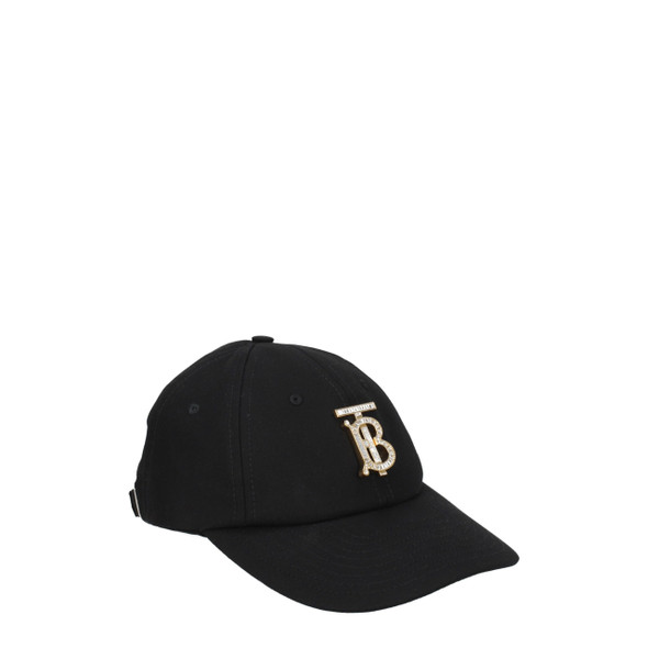 Burberry Black Cotton Caps (Baseball Hat) Burberry Black Cotton Caps (Baseball Hat)