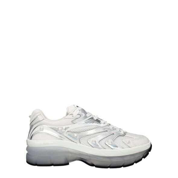White Fabric Athletic Sneakers VA8547391930633BT White Fabric Athletic Sneakers VA8547391930633BT
