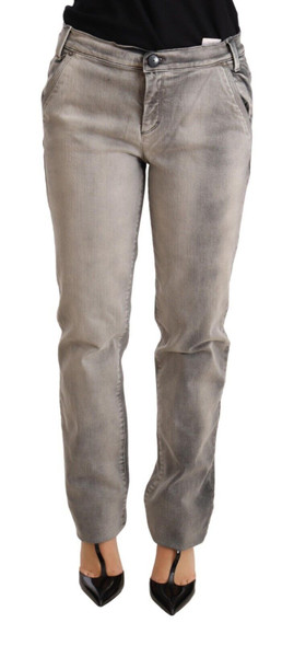 Gray Washed Low Waist Skinny Trouser Cotton Jeans Gray Washed Low Waist Skinny Trouser Cotton Jeans