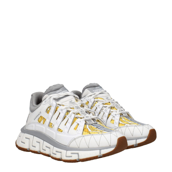 Versace White Fabric Athletic Sneakers Versace White Fabric Athletic Sneakers