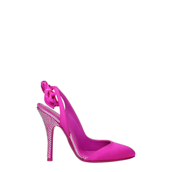 The Attico Pink Satin Stiletto Heels Sandals TH8547405332745BT The Attico Pink Satin Stiletto Heels Sandals TH8547405332745BT