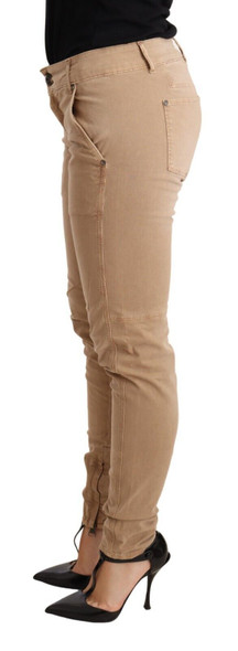 Brown Low Waist Skinny Denim Trouser Cotton Jeans Brown Low Waist Skinny Denim Trouser Cotton Jeans