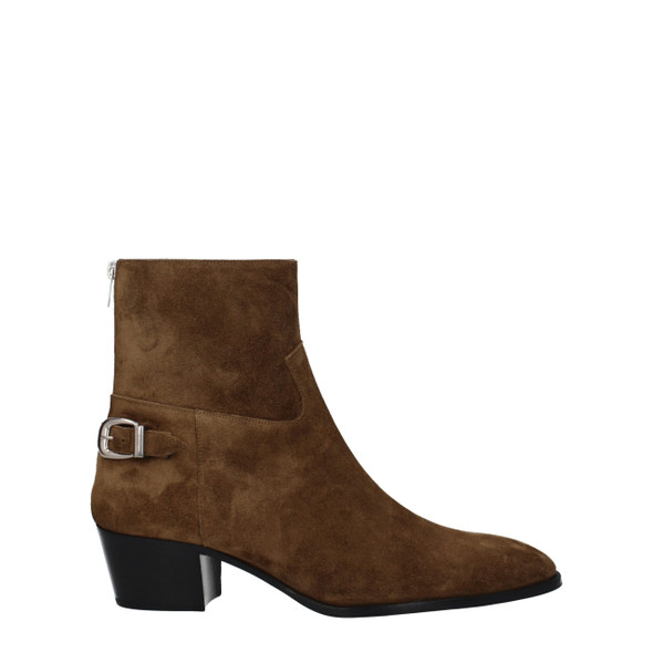 Celine Brown Leather Ankle Boots Celine Brown Leather Ankle Boots
