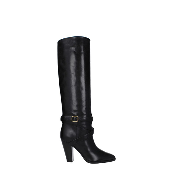 Black Leather High Heel Boots Black Leather High Heel Boots
