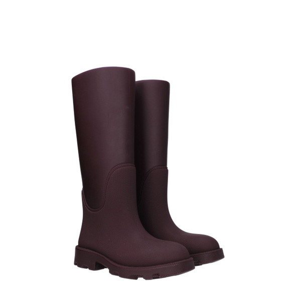 Burberry Red Cotton Rain Boots Burberry Red Cotton Rain Boots