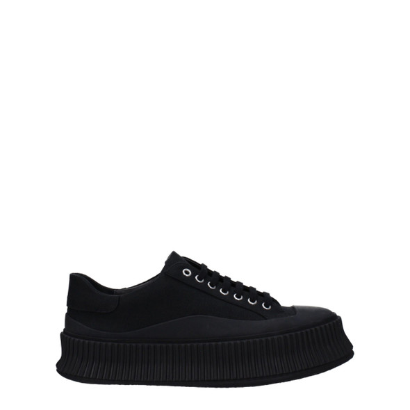 Black Fabric Platform Sneakers Black Fabric Platform Sneakers