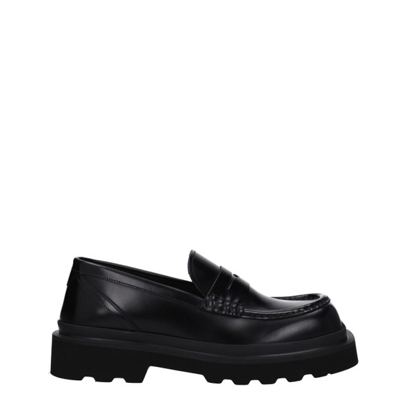 Black Leather Slip-On Loafers DO8547414835465BT Black Leather Slip-On Loafers DO8547414835465BT