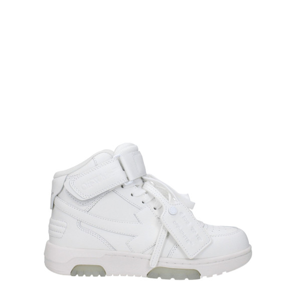 Off-White White Leather High Tops Off-White White Leather High Tops