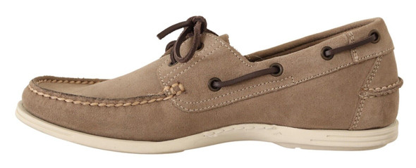 Beige Suede Low Top Mocassin Loafers Casual Men Shoes Beige Suede Low Top Mocassin Loafers Casual Men Shoes