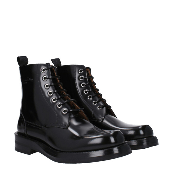 Christian Dior Black Leather Ankle Boots Christian Dior Black Leather Ankle Boots