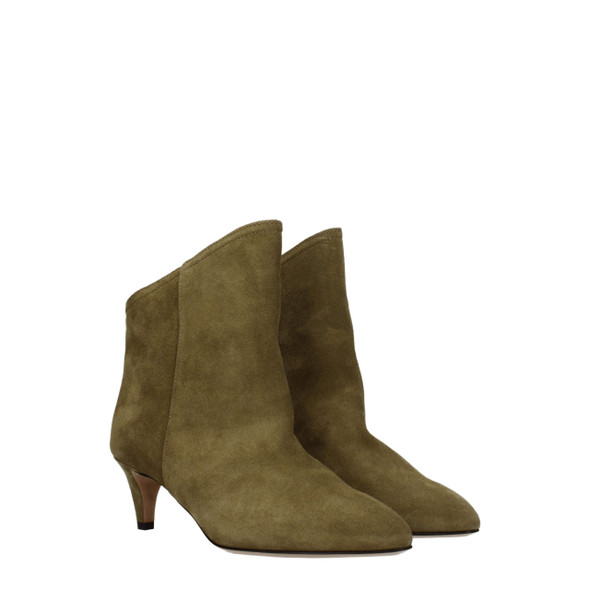 Isabel Marant Gray Leather Ankle Boots Isabel Marant Gray Leather Ankle Boots