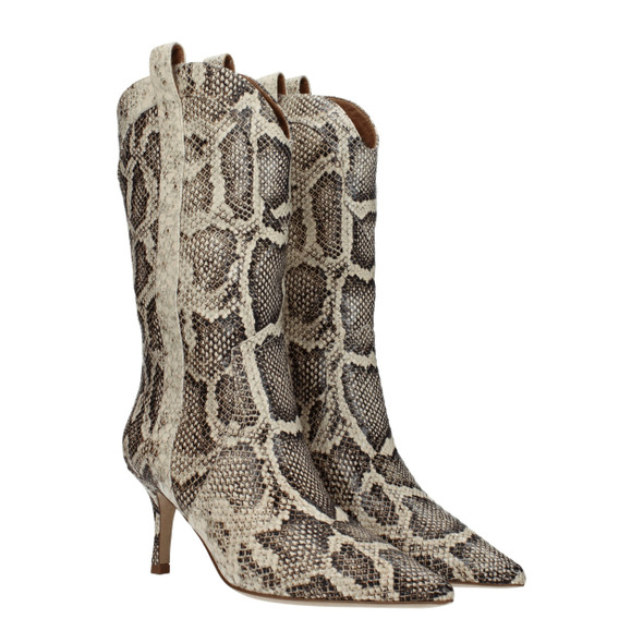 Paris Texas Beige Leather Ankle Boots PA8547451142409BT Paris Texas Beige Leather Ankle Boots PA8547451142409BT